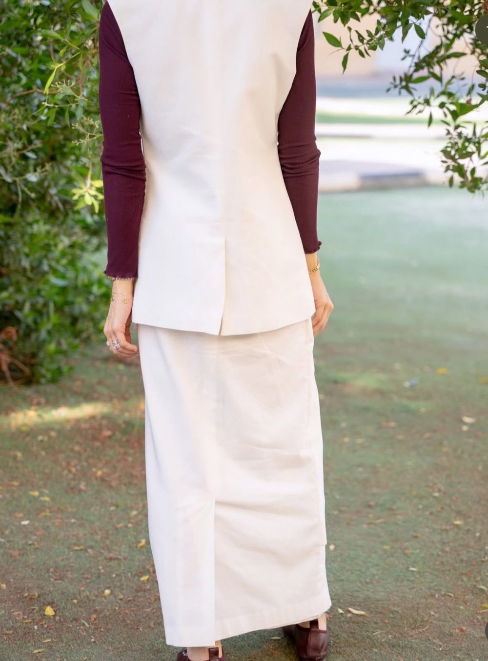 Linen pencil skirt set - Image 3